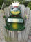 Briefkasten mit Zeitungsrohr handbemalt mit viel Liebe zum Detail Design Frosch