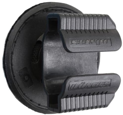 Dönges Klett-Helmhalterung für UK Helmlampe (Helmhalterung Helmbefestigung Helmclip Helmhalter UK3AA UK4AA Lampenhalter), Sehr stabile Kunststoffhalterung, lange Lebensdauer, selbstklebend