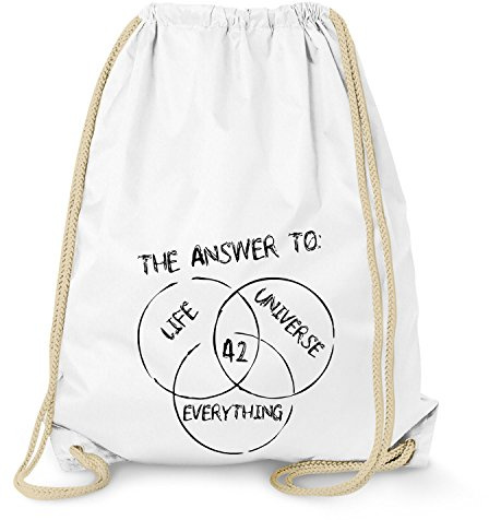 NERDO 42 is the Answer - Turnbeutel, weiß
