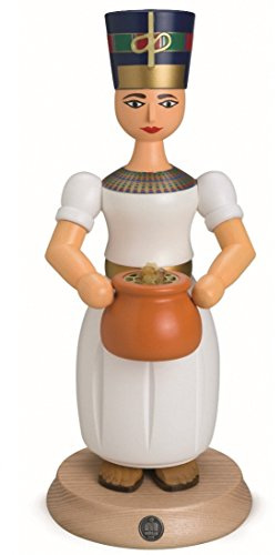 Müller Räuchermann Nofretete, 30 cm hoch, original Erzgebirge Seiffen
