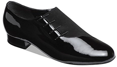 Supadance - Herren Tanzschuhe 6901 - Lack/Nubuk Schwarz - Normalweite (UK 6,5 | EUR 40)