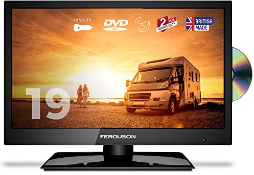 Ferguson F1920FMTR 19 inch 12 Volt Traveller Satellite LED/DVD TV Made in the UK