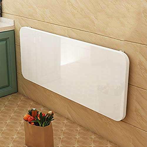 X1NGFU Wand-Klapptisch,Klapp Werkbank,Bad Küche Wandtisch,Esstisch Computertisch,für Arbeitszimmer Tisch,Lerntisch,Wand Schreibtische,Weiße Werkbank (60x60cm/23.6x23.6in)