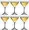 Set of 6 Twist Coupe 280ml Champagne Cocktail Wine Drinking Glasses
