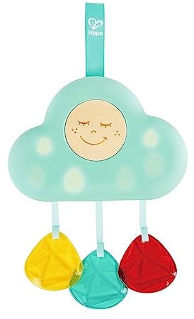 Hape Musikalisches Wolkenlicht für Säuglinge | Beruhigt weinende Babys, Höhenverstellbar, 2 Modi: 20min/1min