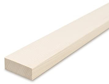 REESE Glattkantbretter - Fichte gehobelt - 1,9 cm stark x 60 cm lang - 6 cm Breite - Zum Bau von Regalen und Möbeln sowie für Bastelarbeiten