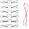 KKPLZZ Moule à Sourcils en Plastique DIY PEVA Soft Eyer Shaper Modèle de Maquillage avec Bande élastique Aide au Maquillage des Sourcils Façonnant Le Maquillage des Sourcils débutant