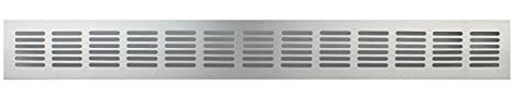 Haeusler-Shop - Rejilla de ventilación (aluminio, 60 x 500 mm), color plateado