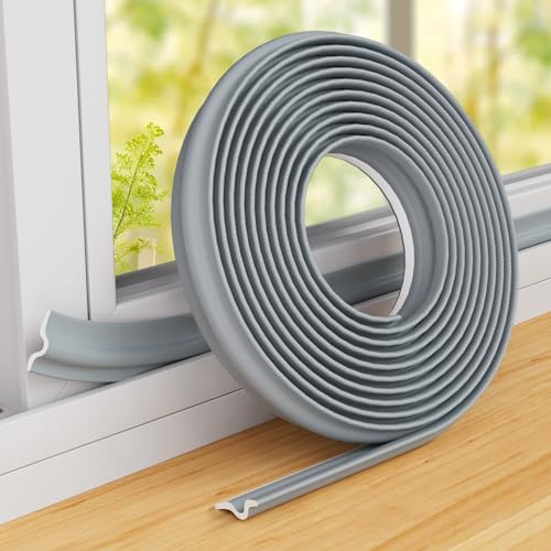 Fensterdichtung Selbstklebend,300cm Grau Zugluftstopper für Türen Fenster | Schaumstoff Abdichtung Fenster Zugluft Dichtung Türrahmen Fensterrahmen Isolierung Winter
