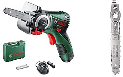 Bosch Home and Garden NanoBlade Cordless Saw EasyCut 12 (1 Battery, 12 Volt System, NanoBlade Technology, in case)&NanoBlade Wood Basic 65 Cutting Depth in Wood, 2609256F43