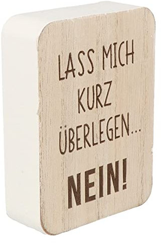 Spruchreif | Spruchtafel | Deko-Tafel mit Spruch | Holz Aufsteller mit Spruch | Deko Aufsteller mit Schriftzug | Schild mit Gravur | Gravur Geschenk | Lustiges Geschenk für Freunde und Arbeitskollegen