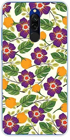 Schutzhülle aus Silikon, bedruckt, für Xiaomi Redmi 8, Violett