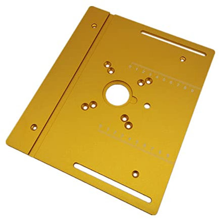Set di 1 piastre di inserimento del tavolo del router in lega di alluminio fresatura del legno flip board macchina per incisione strumento ausiliario con sega da tavolo per mitra banchi per la