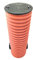 SP Drainageschacht DN315 DN400 mit Anschluss 2xDN110 Deckel Sickerschacht KG Schacht Kontrollschacht KG Rohr Drainagerohr (DN400 ohne Boden), Schwarz/Orange