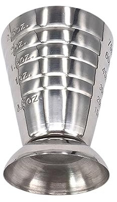 75ml Stainless Steel Measure Cup, Cocktail Jigger Spirit Mixed Measure Cup, Measuring 0.5oz-2.5oz & 15ml-75ml for Bar Party Wine Cocktail Drink Shaker-1 PC