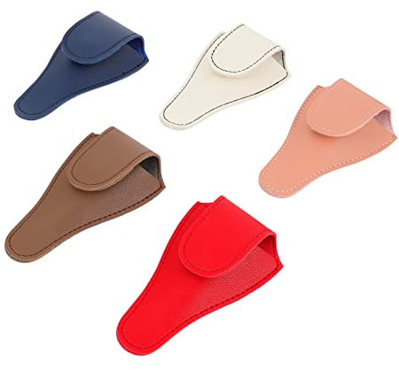 minkissy 15 Stk Schutzhülle für Nagelknipser Lederwerkzeug nagelschere Pflegeschere Aufbewahrungsabdeckung für Pediküre-Werkzeuge Scherentasche Scherenetui Tasche für Nagelhautscheren Pu