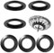 6 Pcs Sink Plug Rubber Seal, Xerteam O-Rings Washers Gasket Basket Strainer Washer Rubber Seal for Basket Strainer Plug Washer for 78 79 80 82 83mm (3 PCS Convex & 3 PCS Horizontal)