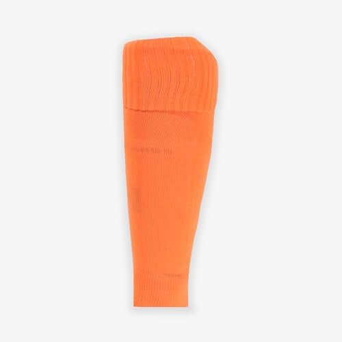 HARD YARDS - Sock sleeves to wear with grip socks - Anti-slip cuffs means no tape needed - For football/rugby/hockey/lacrosse - Colours to match your team kit (Orange)