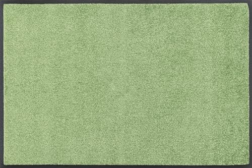 Wash+Dry Lime Lagoon Door Mat, 40 x 60 cm, Washable for Indoor and Outdoor Use, Green