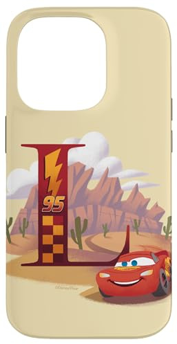 Disney & Pixar Alphabet Monogramm Buchstabe L Lightning McQueen Hülle für iPhone 14 Pro