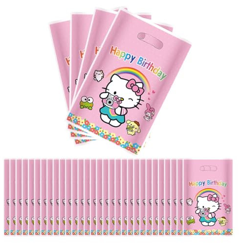 30 Pezzi Sacchetto Regalo Con Manici, Sacchetti Regalo per Feste di Compleanno, Sacchettino di Caramelle Per Ragazze E Ragazzi, Accessori Decorazioni Festa Compleanno.