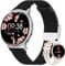 AIMIUVEI Smartwatch Damen mit EKG HRV, 1,27'' Armbanduhr mit Telefonfunktion 150+ Sports, 24H Herzfrequenz Schlafmonitor SpO2, Menstruationszyklus BMI Fitness Tracker IP68 iOS Android Schwarz Silber
