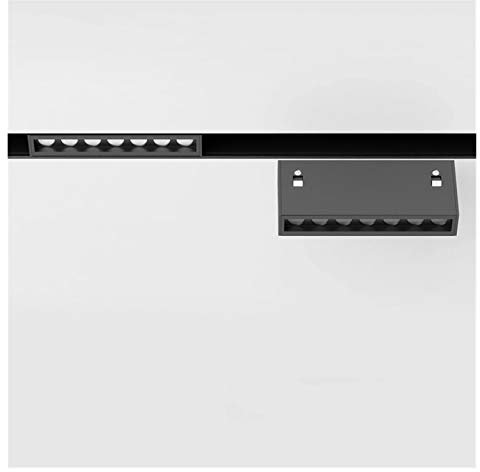 DRINGP LED Recessed Magnet Track Lights DC 24V 8W 10W 14W 28W Led Lamps Magnetic Rail Ceiling System For Indoor Track Lighting (Color : 4000K, Size : 10W Small box)