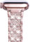 NewWays Kompatibel mit Apple Watch Metall Armband 42mm(Serie 10) 41mm 40mm 38mm,Damen Bling Diamant Glitzer Edelstahl Ersatzarmbänder für iWatch SE Series 10/9/8/7/6/5/4/3/2/1,Rosa