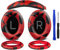 SOULWIT Ear Pads Cushions + Headband + Silicone Earpads Cover Protector, Replacement Kit for Bose QuietComfort 45 (QC45)/QuietComfort SE (QC SE)/New Quiet Comfort Wireless Headphones - Red Storm