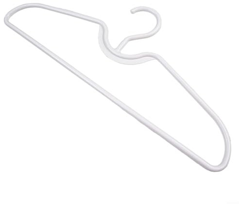 Perchas de plástico con cuello corto y textura antideslizante, gancho giratorio, para una fácil gestión del armario (10 piezas)
