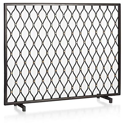Puerta mosquitera de hierro simple estilo americano para decoración del hogar y partición de piso en sala de estar