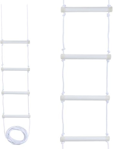 Amexo Bed Ladder Assist Bed Safety Ladder Assistant Straps Adjustable Rope Bed Ladder Strap Bed Sit Up Support Assist Rope with 4 Handle Grips for the Elderly Senior Pregnant Injury Recovery Patient
