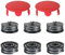 Flaveano Bobina per Decespugliatore Bosch AdvancedGrassCut36, Art 24 27 30 Tagliabordi, 6 Bobine e 2 Coperchi, Filo Tagliaerba