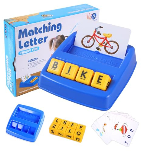 Educational Toys Matching Spelling Game Toys Children's Early Learning Toys | For 4-6 Year Olds Helping Children with Word Recognition and Word Spelling Learning 3 4 5 6 Year Old Boys Girls Gifts