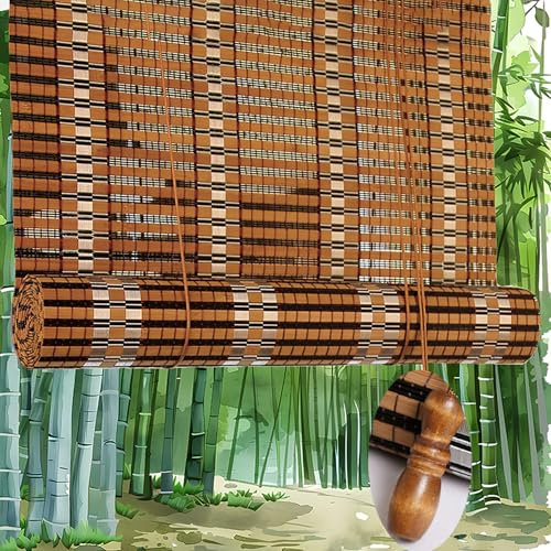 Tenda di bambù,Tapparella Esterna Oscurante Giardino Tenda a rullo Avvolgibile per Soggiorno Porta Finestra per Privacy,per Giardino Balcone Porta Finestra