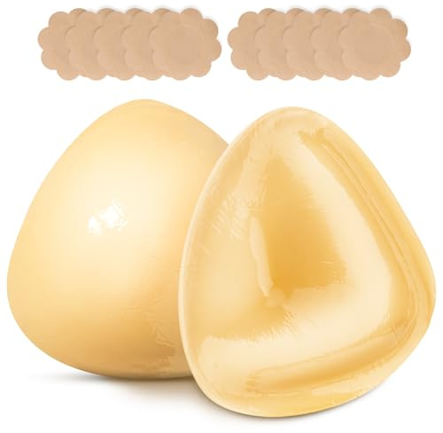 Klebebhs BH Push Up Pads - Klebe Pushpads Doppelseitig Klebende Nippelpads Push Up Selbstklebende Brustpolster für Frauen, Sticky Bra Ultra-sofortige Hebung für Sport-Badeanzüge, Kleid (A)