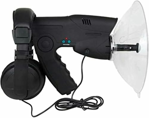 BTOIASYHF Micrófono Parabólico Monocular, Amplificador De Sonido Oído Biónico Y Pájaros Observando Telescopio, Oído Biónico De Largo Alcance Pájaros Escuchando Telescopio 200M