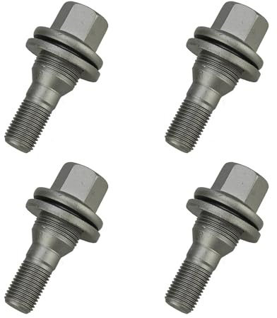 Boulon roue Compatible Avec Citroen C2 C3 C4 C5 C6 4 Pièces Écrous Roue Hexagonaux 17 Mm Accessoires Voiture Goujons Roue OE 9817024580 540567