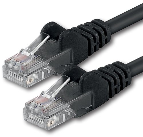 1aTTack.de 1x 20m Câble Réseau Cat6 Cat 6 - RJ45 Ethernet LAN DSL Routeur Modem - Noir