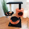 Kratzbaum Romy schwarz/orange 80cm