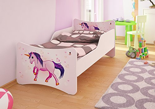 Best For Kids Kinderbett mit Schaummatratze mit TÜV Zertifiziert 90x200 cm