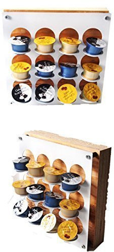 design kapselständer passend für Kaffee-Kapselhalter für Expressi und Tchibo weiß