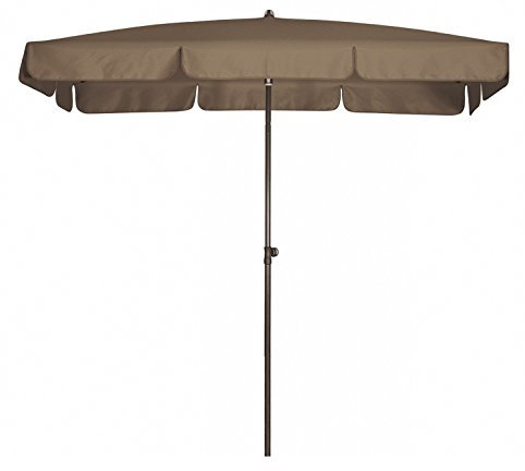 Doppler Absolut wasserdichter Gartenschirm Waterproof 185x120 UV-Schutz 80, Farbe greige
