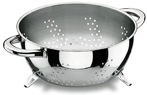 LACOR 40324 Abtropfschussel 24 cm Vitrocor | Aus lebensmittelechtem Edelstahl gefertigt; hohe Korrosionsbeständigkeit und Haltbarkeit im täglichen Gebrauch