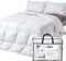 HOMESCAPES Super King Duvet 4.5 Tog, Luxury Ethical Goose Feather & Down Quilt, Anti Allergy 100% Cotton Cover Down-Proof Summer Bed Duvets, Washable, RDS & OEKO-TEX Certified