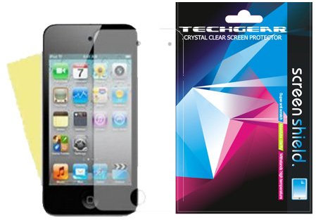 Hi-Tec Essentials Displayschutzfolie für Apple iPod Touch 4 / 4G, mit Reinigungstuch, 2 Stück