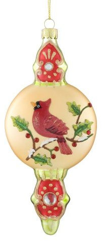 Christbaumkugel, Vogel Zapfen, gold Gift Company