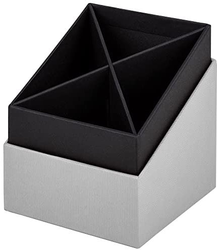 Rössler Papier 1331452170 - S.O.H.O. Stifteköcher, 86 x 86 x 100 mm, Stone, 1 Stück