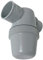 siphon de lavabo - a coller - entrée horizontale - diamètre 50 mm - nicoll yj1c - gris