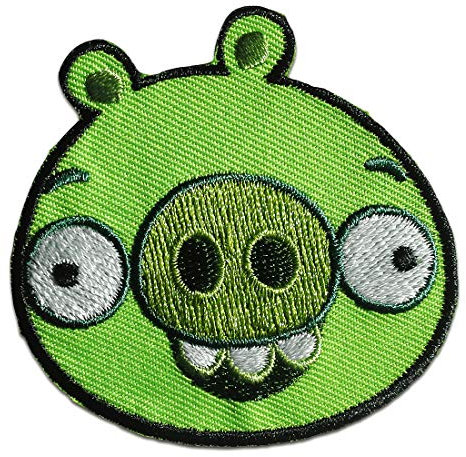 Angry Birds Comic Kinder - Aufnäher, Bügelbild, Aufbügler, Applikationen, Patches, Flicken, zum aufbügeln, Größe: 5,9 x 5,8 cm